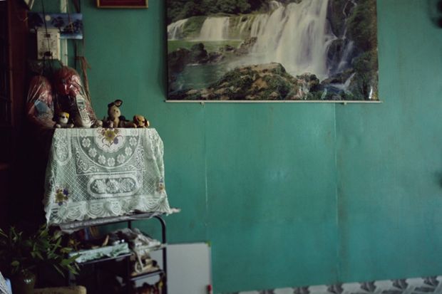 31_Still life with waterfall and lace television cover